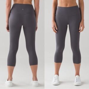 Lululemon Cropped Align Leggings Dark Carbon Grey 19’